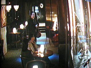 Tom Hanks with Jazz poster in The Terminal